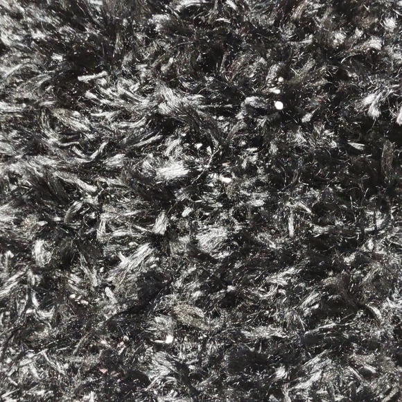 Artisan Crafted Black Eyelash Fringe Scarf - Picture 4 of 5